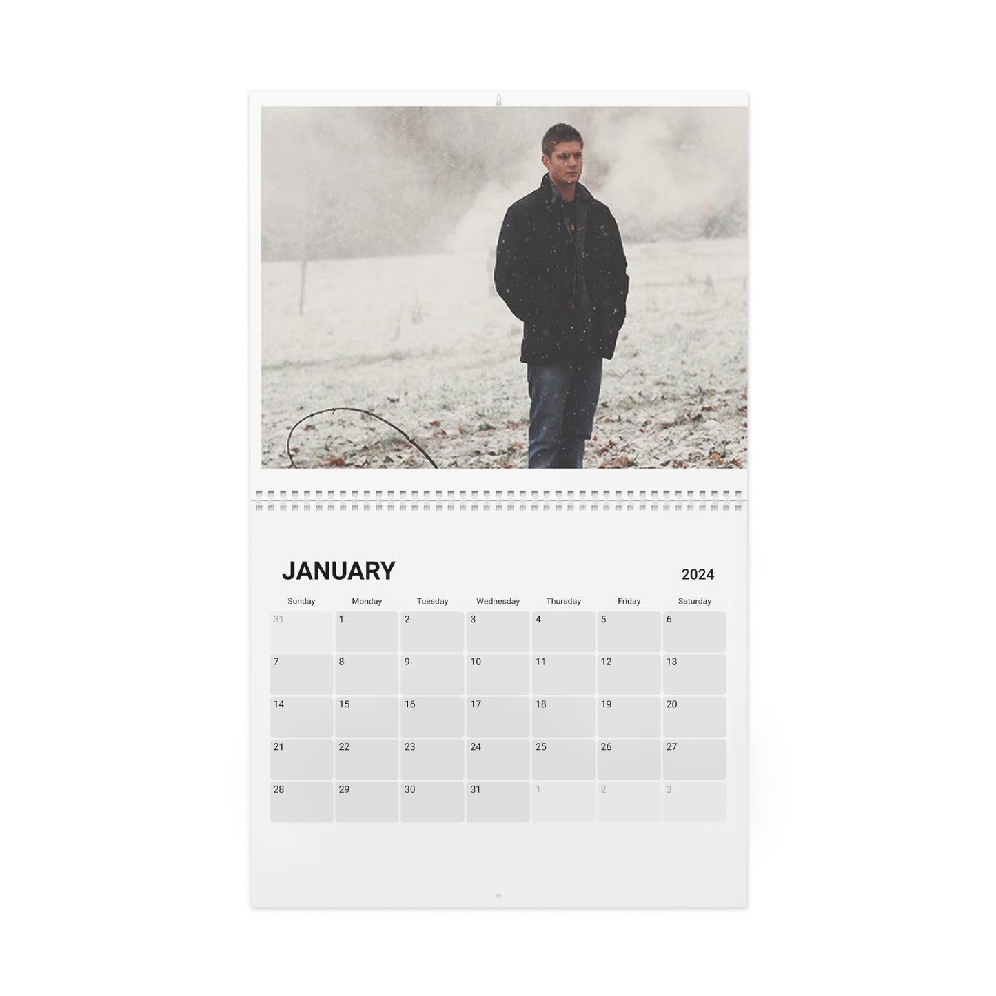 Dean Winchester Calendar (2024)